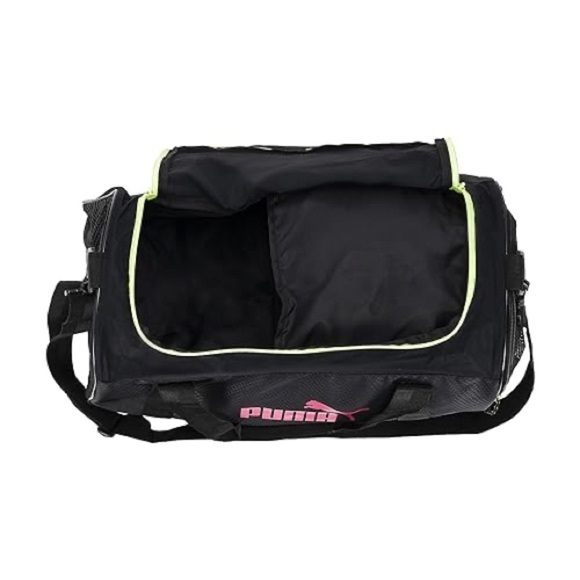PUMA Black and Pink Duffel Bag - Picture 2 of 4